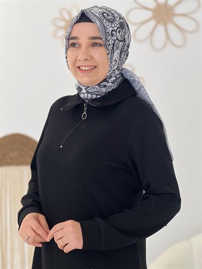 Siyah Modal Taşlı Takım