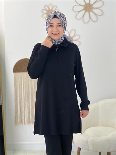 Siyah Modal Taşlı Takım