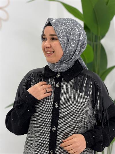 Siyah Özel Tasarım Deri Takım