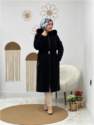 Siyah Şişme Mont
