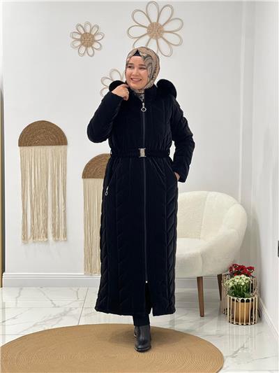 Siyah Şişme Mont