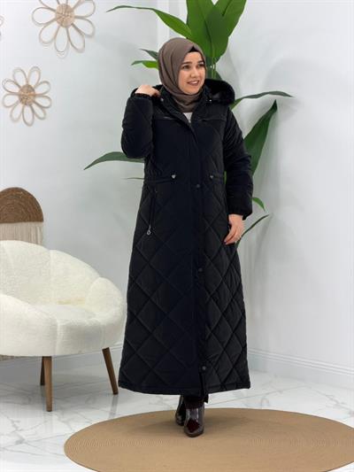 Siyah Şişme Mont