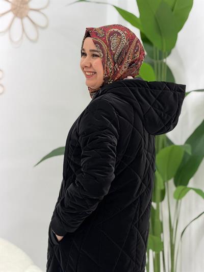 Siyah Şişme Mont