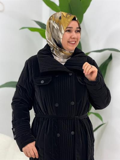 Siyah Şişme Mont