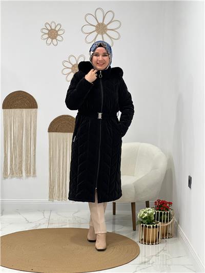 Siyah Şişme Mont