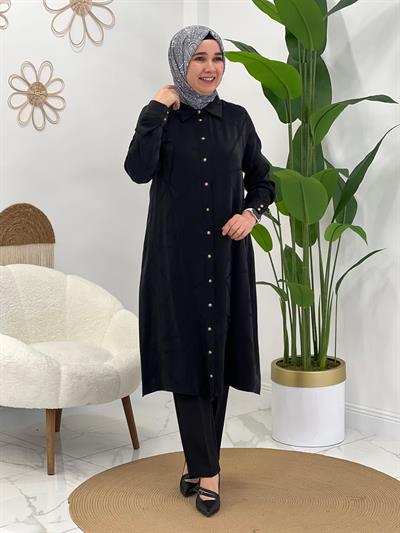 Siyah Uzun Tunik