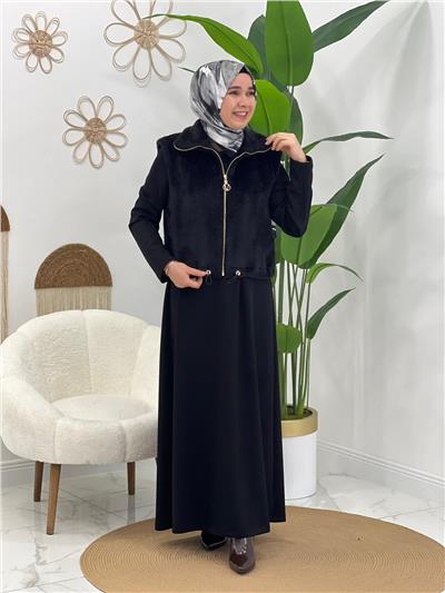 Siyah Yelekli Elbise