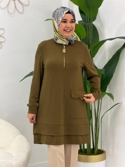 Yağ Yeşili Tunik