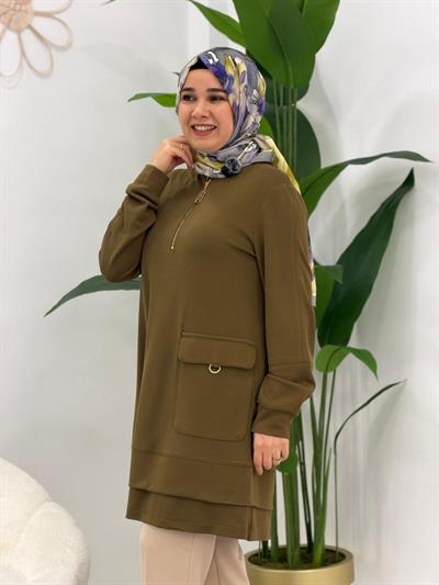 Yağ Yeşili Tunik