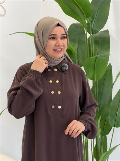 Kahve Yaka Patlı Takım