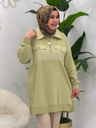 Yeşil Girne Tunik