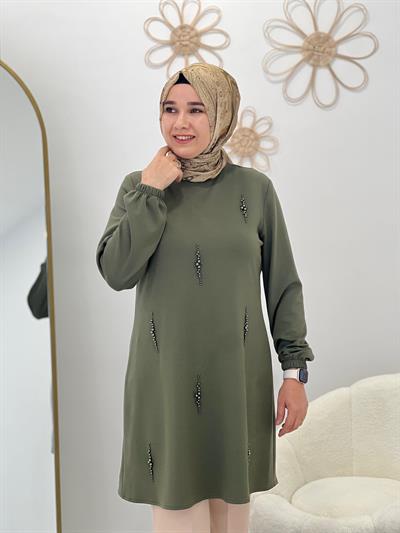 Yeşil İncili Tunik