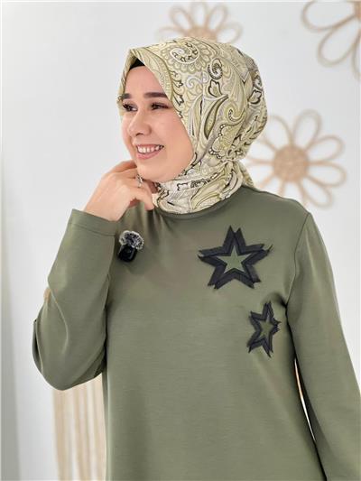 Yeşil Modal Kumaş Tunik