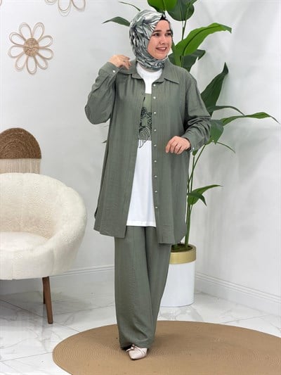 Yeşil Pantolonlu Takım