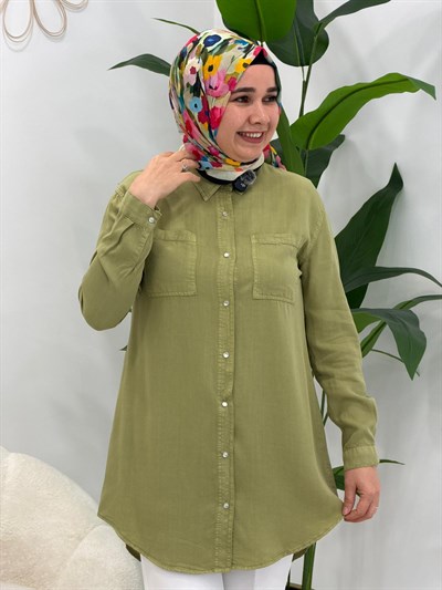 Yeşil Roma Tensel Tunik