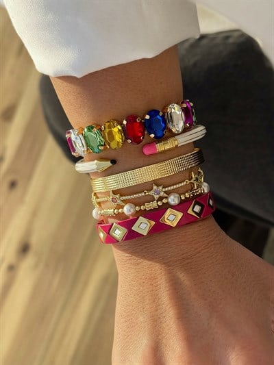 Beyaz Kalem Bileklik Kombini