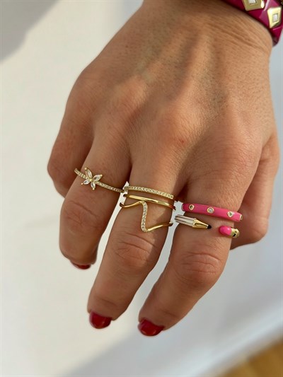 Beyaz Kalem  Yüzük Kombini