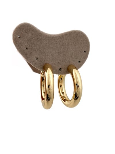 Boru Plaka C Model Halka KüpeBoru Plaka C Model Halka Küpe (Dış Genişlik: 5 Cm)
