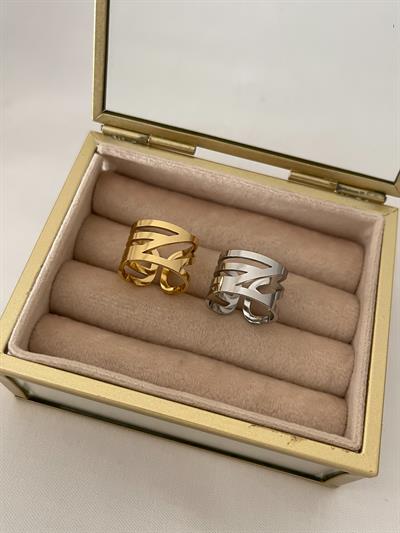 Çelik Asimetrik Çubuk Şerit Ayarlanabilir Yüzük