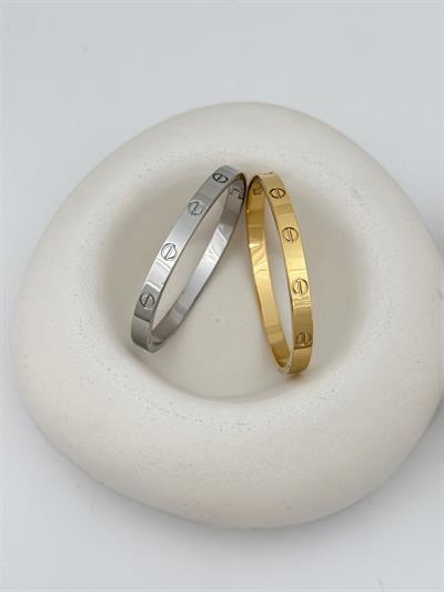 Çelik Kalın Model Taşsız Marka Kelepçe Bileklik ( İç Çap : 6 Cm )