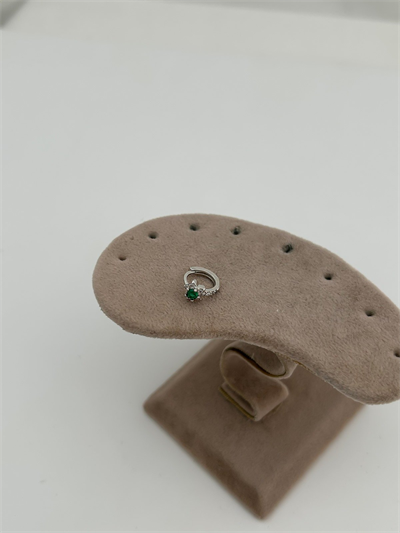 Çelik Renkli Taş Detay Çiçek Figür Halka Piercing (8mm)