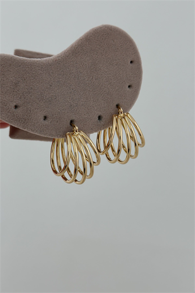 Çoklu Görünüm Tel Plaka Kafes Model Küpe