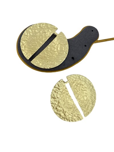 Daire Kesik Dövme Plaka Küpe