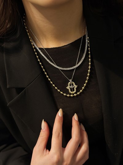 Döküm Model Su Yolu Kolye Kombini