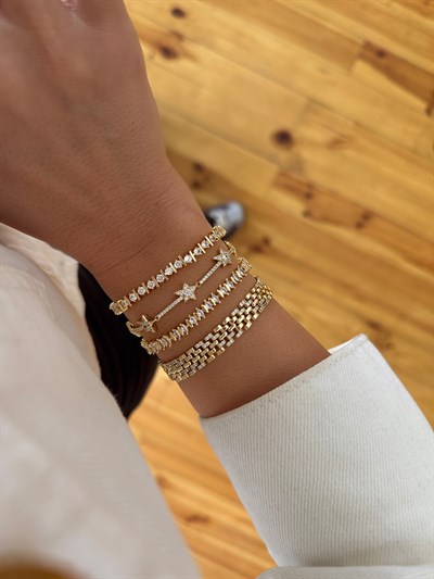 Gold Yıldız Bileklik Kombini