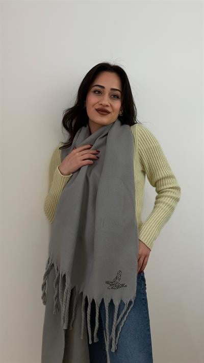 Gri Renk İşleme Detay Marka Model Şal