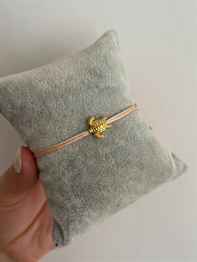 Kaplumbağa Figürlü Yavruağzı İp Asansörlü Halhal