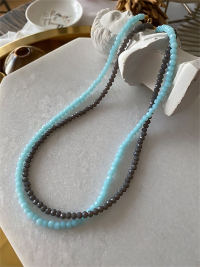 Kristal Boncuk Kolye (42cm)