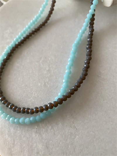 Kristal Boncuk Kolye (42cm)