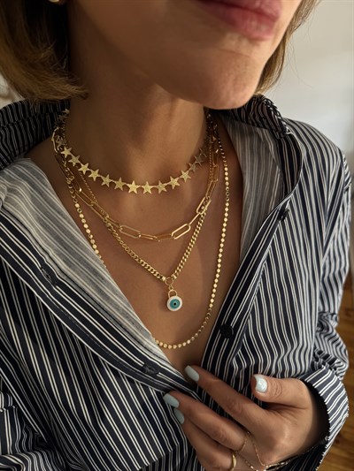 Mineli Daire Nazar Kolye Kombini