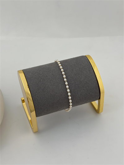Mini Top İnci Sıralı Bileklik (20 Cm)
