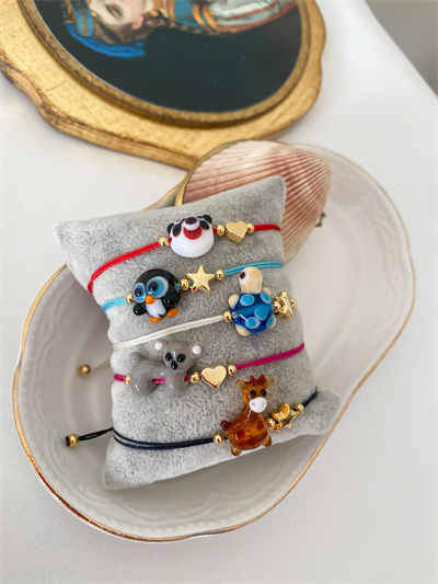 Murano Cam Figür İp Bileklik