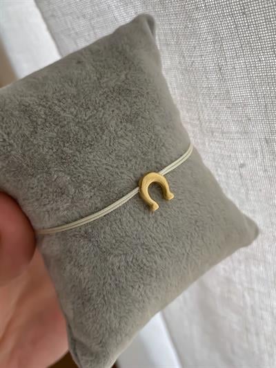 Nal Figürlü Beyaz İp Asansörlü İp Halhal