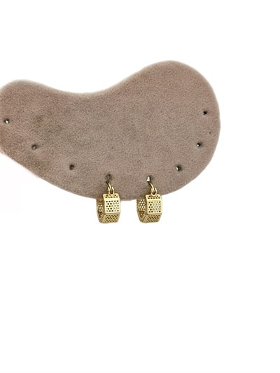 Özel Seri Ajurlu Geometrik Halka Küpe ( İç Çap : 1 Cm )