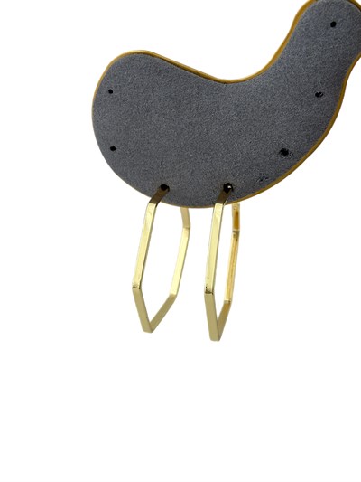 Özel Seri Altıgen Yassı Plaka Halka Küpe (Büyük Boy : 4.6 Cm)