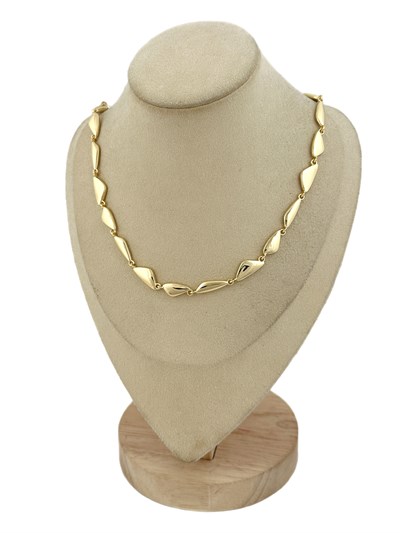 Özel Seri Asimeetrik Üçgen Plaka Tasarım Kolye ( 53 Cm )