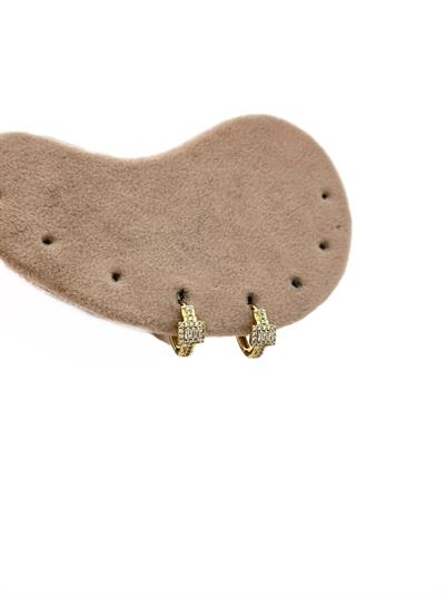 Özel Seri Baget Taş Detay Halka Küpe (İç Çap: 9 Mm)