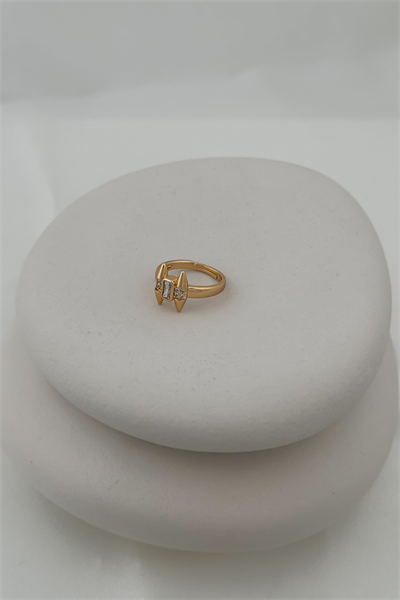 Özel Seri Baget Taşlı Çivi Model Ayarlanabilir Yüzük