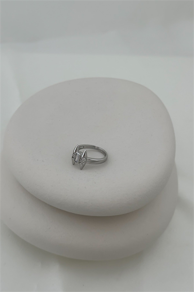 Özel Seri Baget Taşlı Çivi Model Ayarlanabilir Yüzük