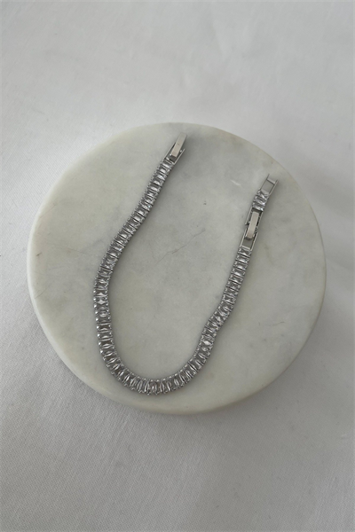 Özel Seri Baget Taşlı Su Yolu Bileklik (18cm)