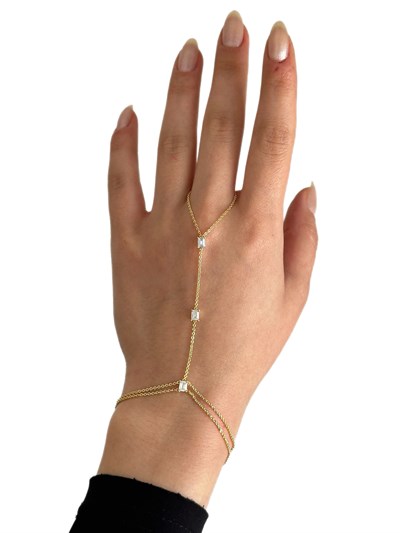 Özel Seri Baget Zirkon Taş Detay Zincir Şahmeran