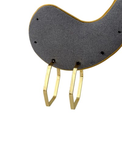 Özel Seri Beşgen Halka Küpe ( İç Çap : 3.5 Cm )