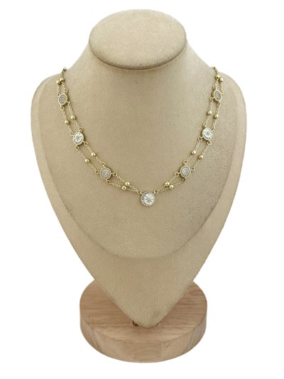 Özel Seri Beyaz Mineli Zirkon Taşlı Tasarım Kuzey Yıldız Kolye ( 53 Cm )