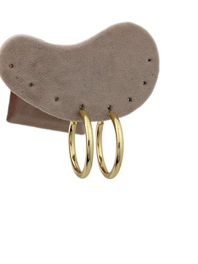 Özel Seri Boru Plaka Halka Küpe ( İç Çap : 3.2 Cm )