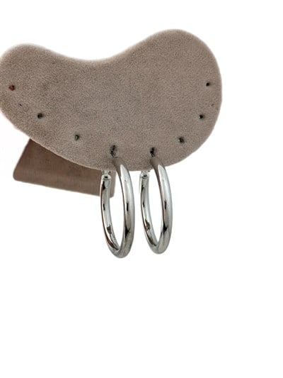 Özel Seri Boru Plaka Halka Küpe ( İç Çap : 3.2 Cm )