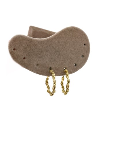 Özel Seri Boru Plaka Sarmal Halka Küpe ( İç Çap : 2.4 Cm )